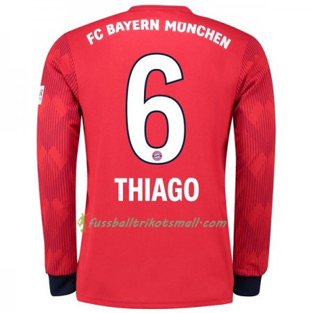 Günstige Fußballtrikots FC Bayern München Thiago 6 2018-2019 Langarm Heimtrikot kaufen